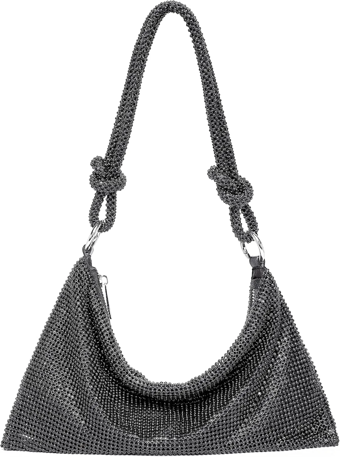 Rhinestone Purse Sparkly Evening Bag Small Sequin Party Wedding Disco Holiday Purses for Women