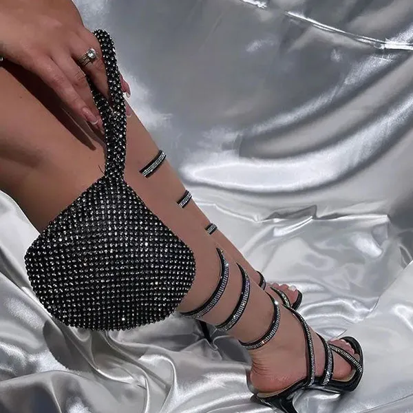 Rhinestone Sparkly Hand Bag