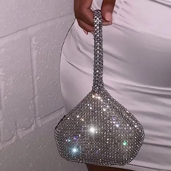 Rhinestone Sparkly Hand Bag