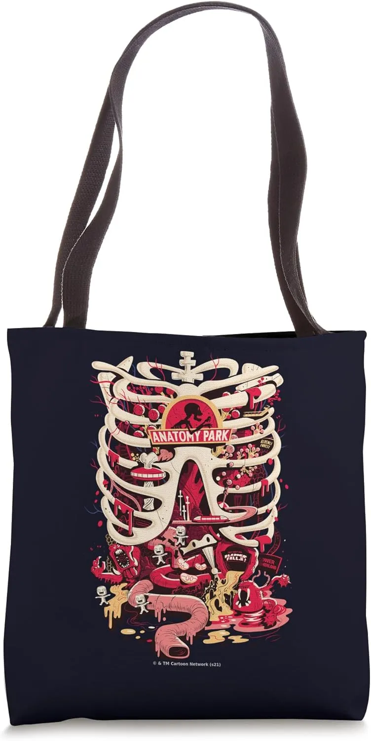 Rick and Morty Anatomy Park Logo Tote Bag