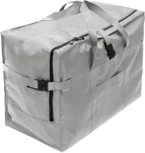 RicoRich 120L Travel Duffel Bag, Foldable Heavy Duty Overnight Bag, Larger Size Carry on Luggage Sport Duffle for Weekender/Vacation/Camping/Beach/Tent(Grey)