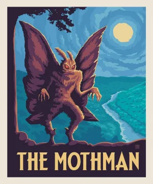 Riley Blake Legends of The National Parks 35.5" The Mothman Panel Multi, Fabric by The Panel