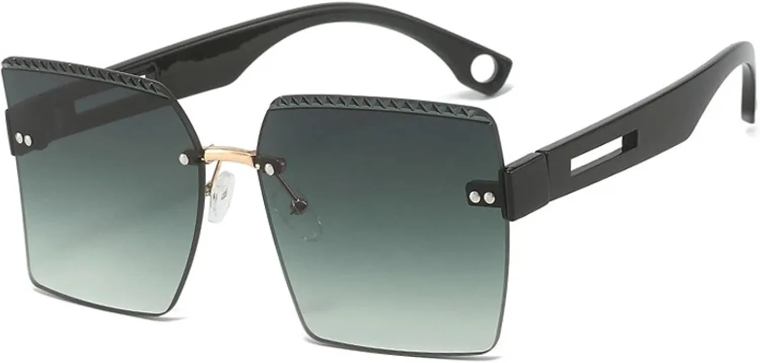 Rimless Sunglasses Women Men Luxury Outdoors Sports Summer Traveling Sun Glasses Uv400
