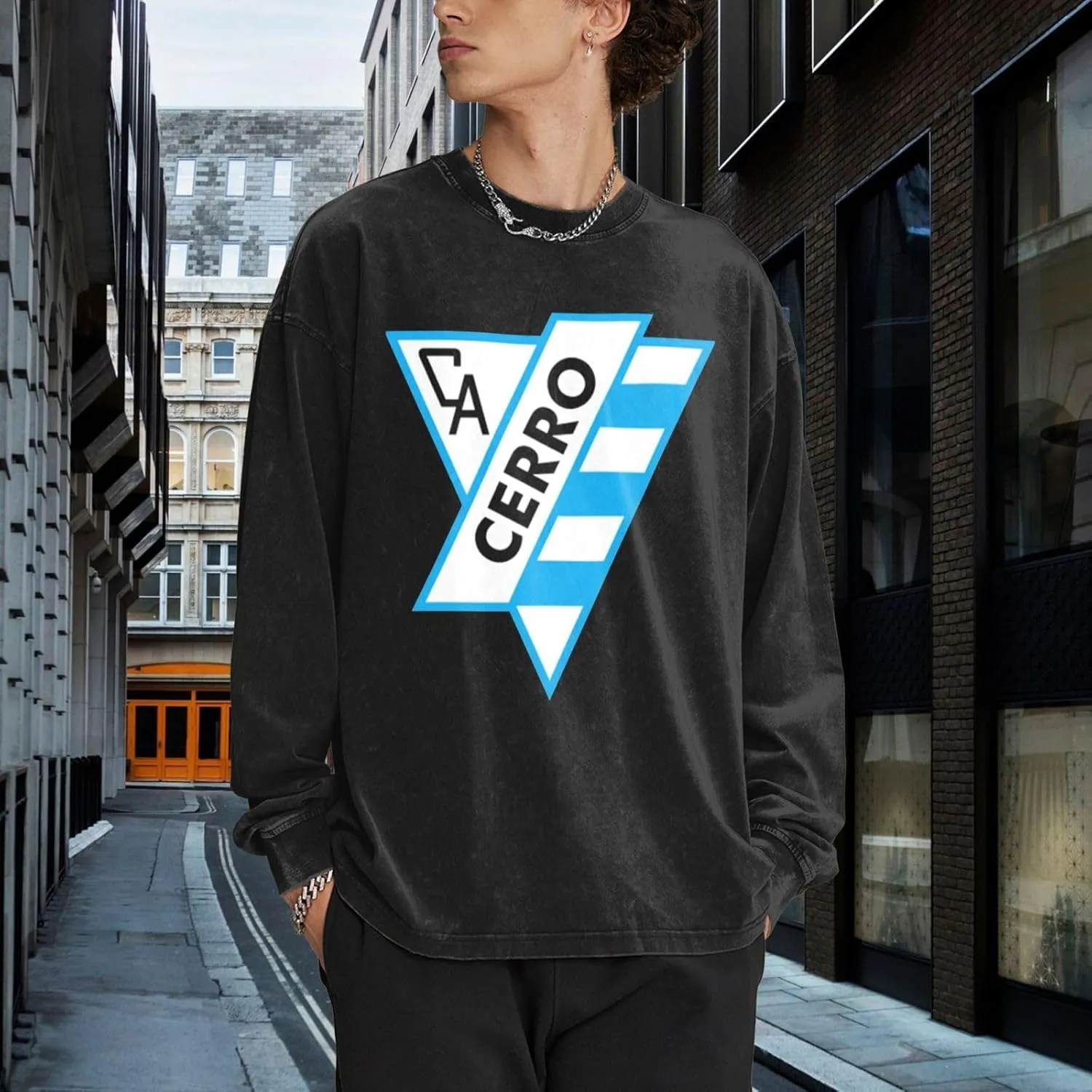 Rionegro Águilas Crew Neck Long Sleeved T-Shirt Casual T-Shirt Round Neck T-Shirt