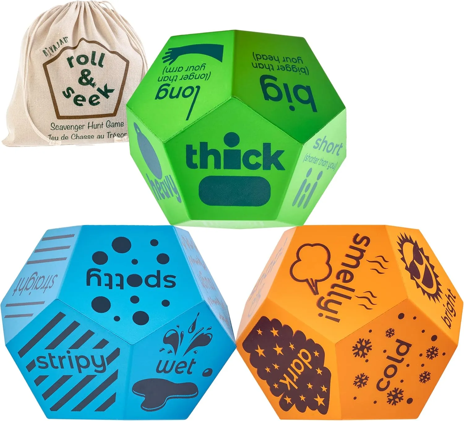 Rivajam Scavenger Hunt for Kids ages 4-8, Toddler & Family Find it Game with Dice, Nature Educational Outdoor & Indoor Home & Camping Games