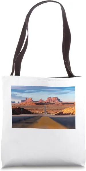 Road to the Monument Valley Arizona - Navajo Tribal Park Tote Bag
