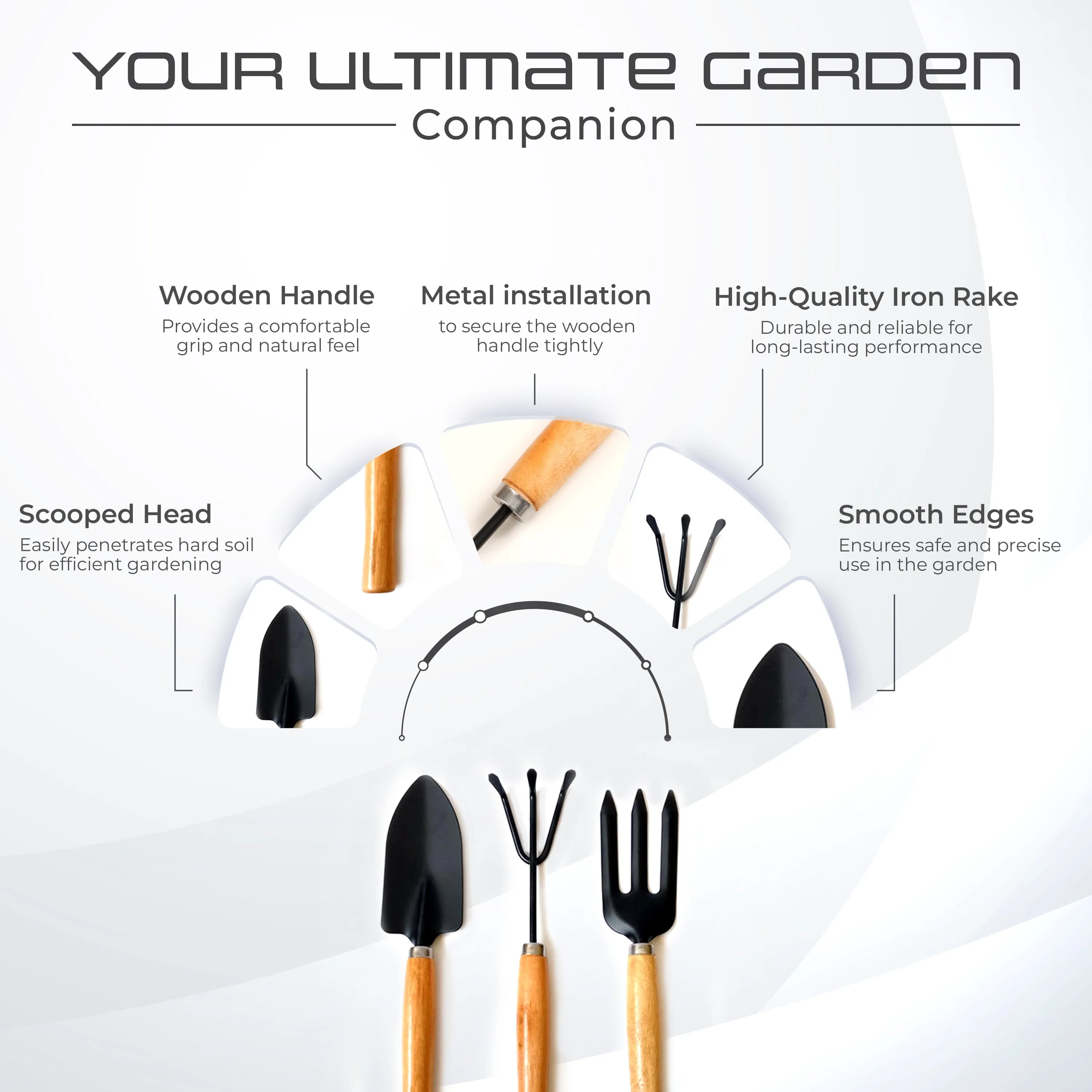 Robustt Transplanting Digging Weeding Planting Gardening Garden Tool Kits
