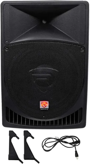 Rockville RPG15 15" Professional Powered Active 1,000 Watt 2-Way DJ PA Speaker