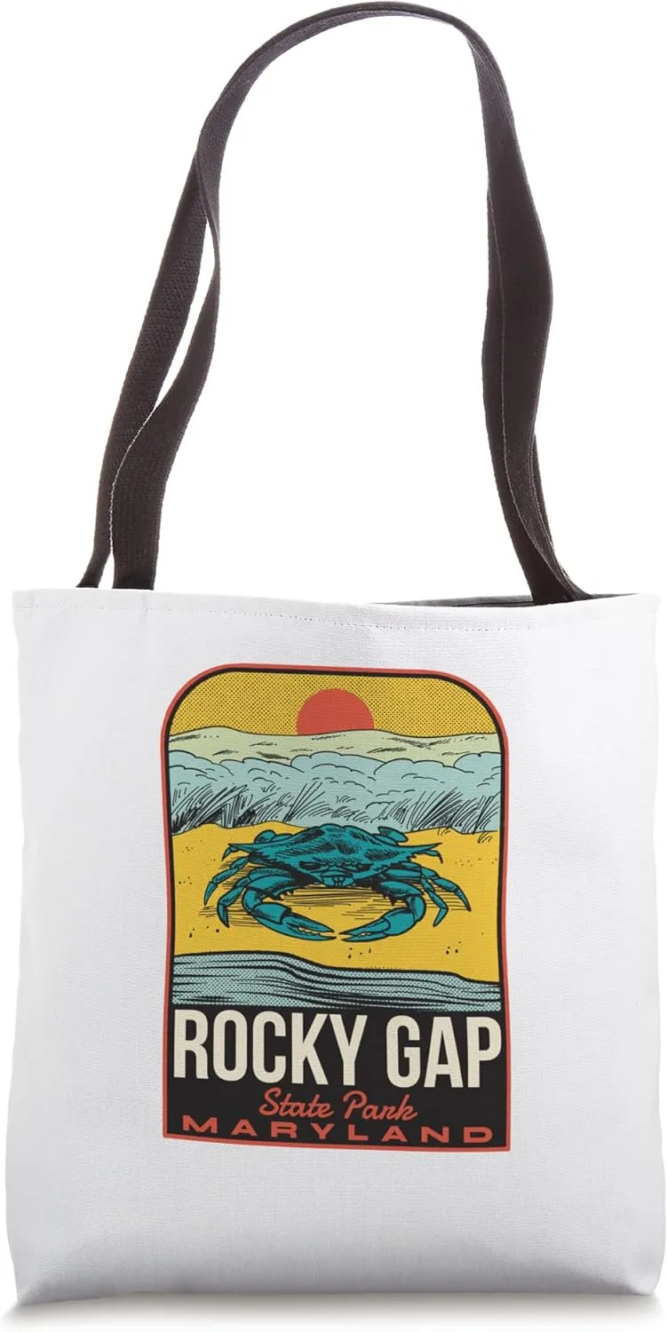 Rocky Gap State Park MD Vintage Travel Tote Bag