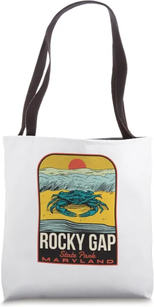 Rocky Gap State Park MD Vintage Travel Tote Bag
