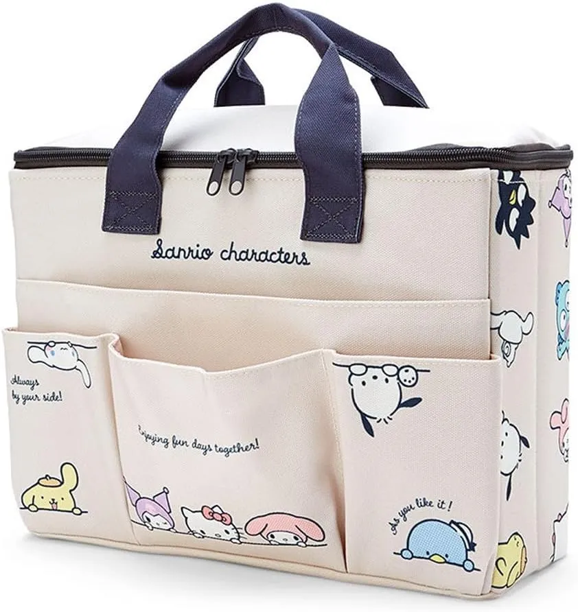 Roffatide Melody Cinnamoroll Large Lunch Bag Insulated Lunch Tote Bag Reusable Lunch Box Men Thermal Cooler Sack Nylon Food Handbags Case for Work Travel Picnic 8L