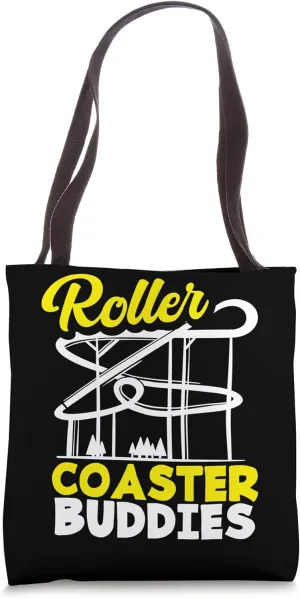 Roller Coaster Buddies Unite Tote Bag