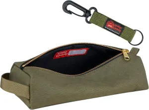 Rough Enough Small Tool Pouch Bag for Motorcycle Bike Accessories Storage Organizer with Zipper Handle Canvas Army Green