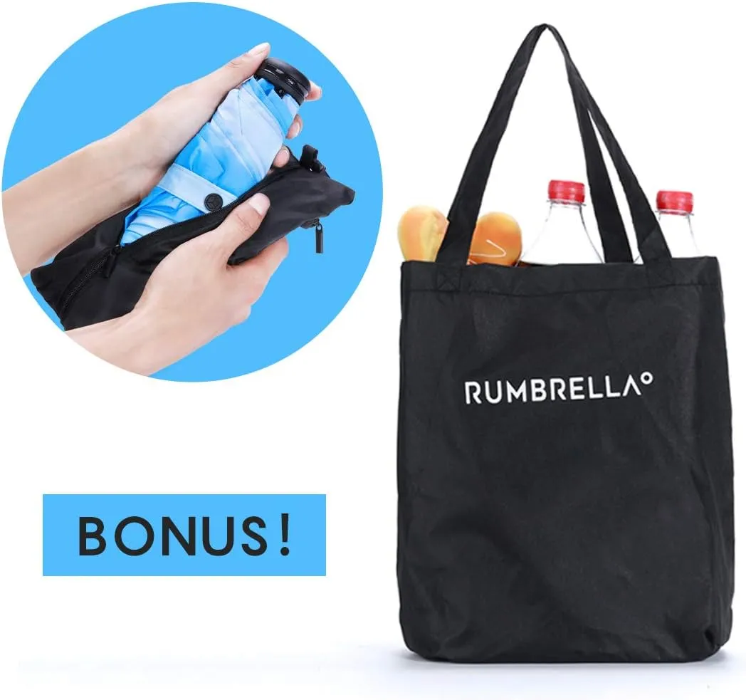 RUMBRELLA Mini Teflon Purse Umbrella With 99% UV Protection for Travel