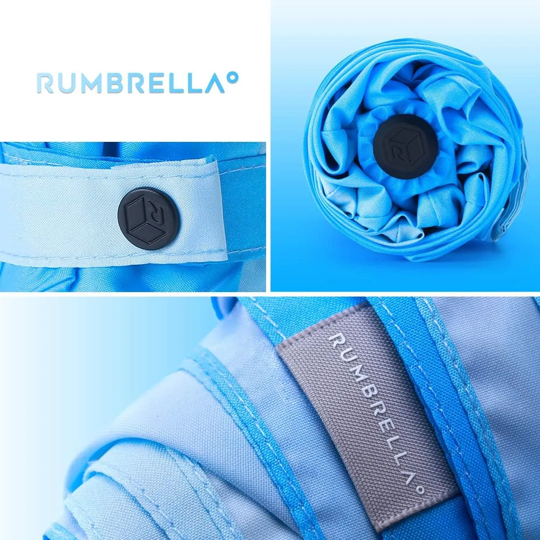 RUMBRELLA Mini Teflon Purse Umbrella With 99% UV Protection for Travel