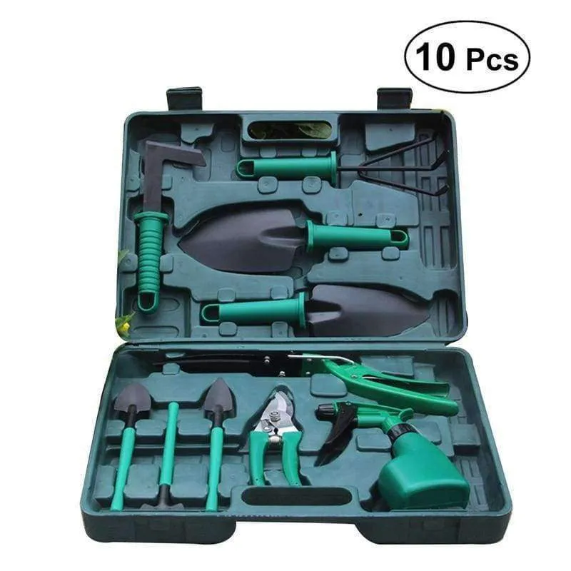 Rynx | WINOMO 10-pc. Garden Tool Set Rustproof Lightweight Garden Tool Set Garden Supplies Garden Tool Set for Cutting Weeding