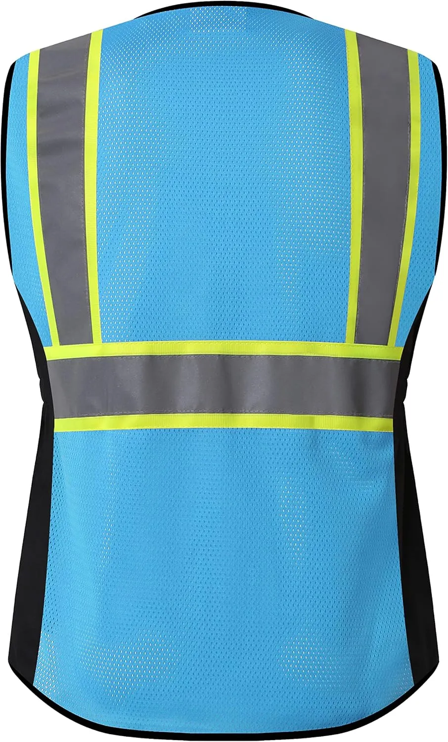 Safety Vest for women, Hi vis Reflective Lady Work vest With 9 Multi Pocket And Zipper