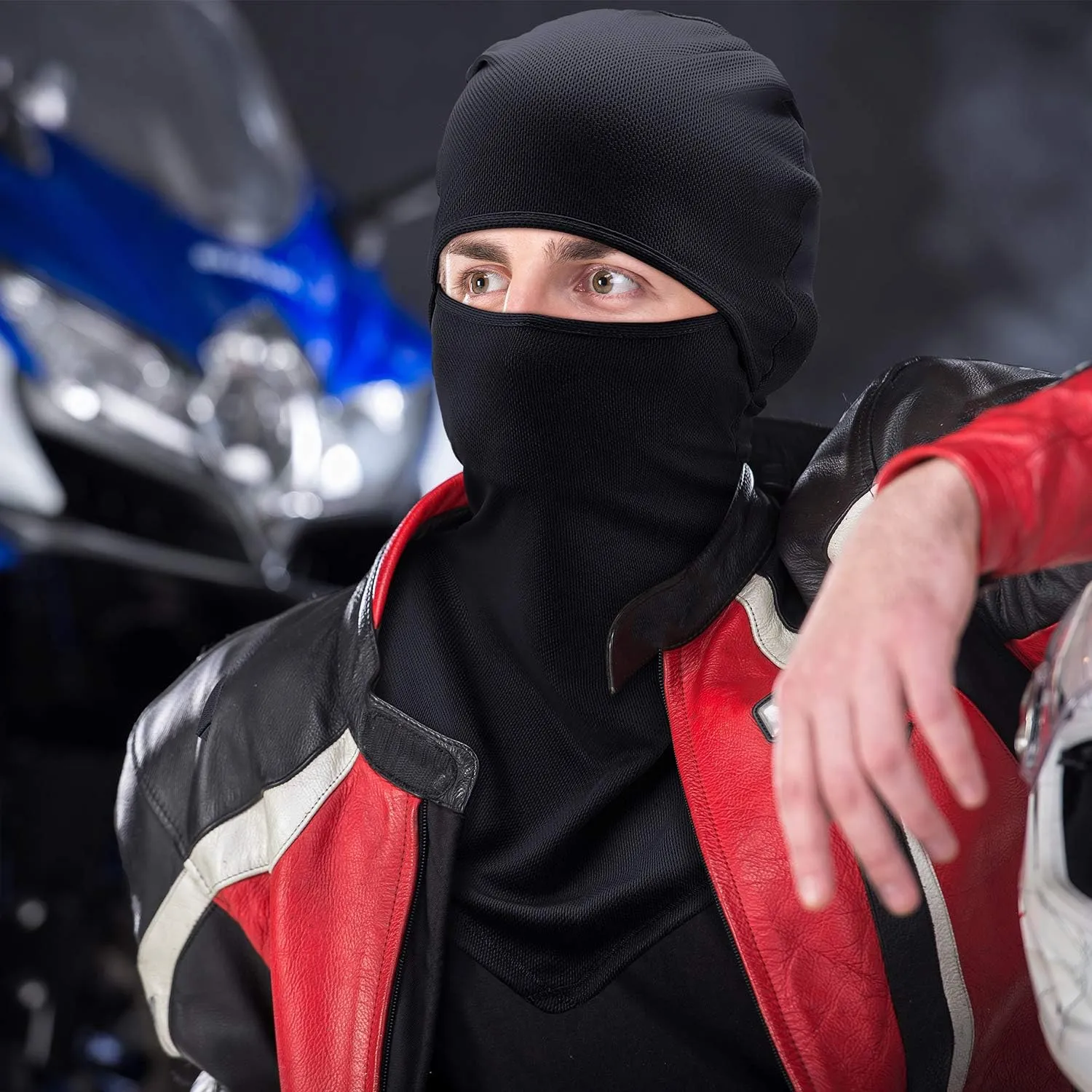 SATINIOR 3 Piece Balaclava Face Cover Sun Protection Neck Cover Summer Balaclava Motorcycle Face Mask for Men Women