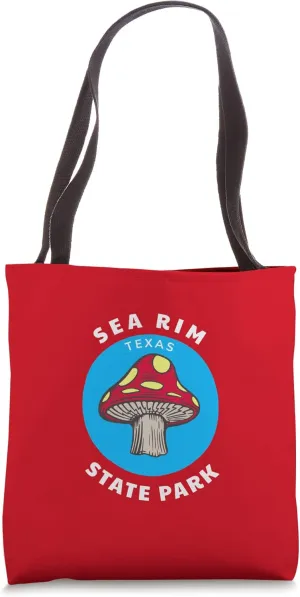 Sea Rim State Park Texas TX Mushroom Vacation Souvenir Tote Bag