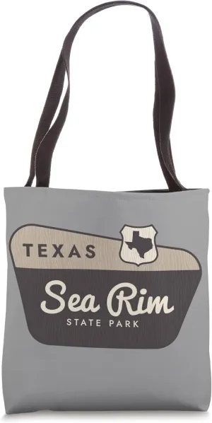 Sea Rim State Park Texas TX Welcome Sign Vacation Tote Bag