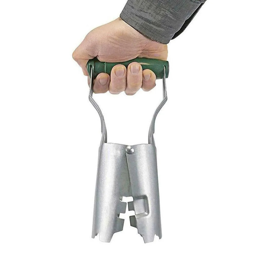 Seedling Transplanter Tool - Bend Free Tool for Planting Bulbs - Automatic Soil Release for Digging/Refilling Hole