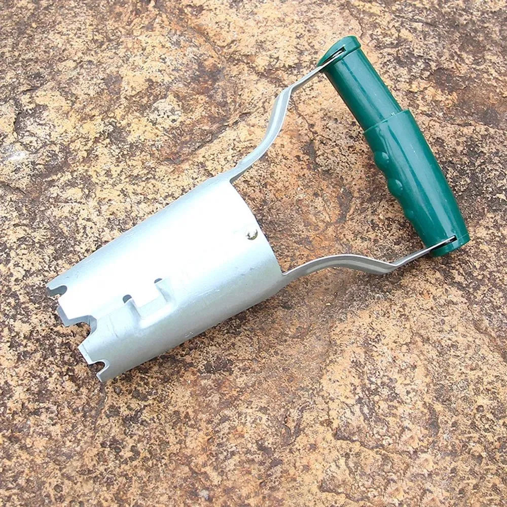 Seedling Transplanter Tool - Bend Free Tool for Planting Bulbs - Automatic Soil Release for Digging/Refilling Hole