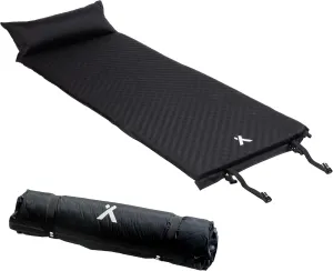 Self-Inflating Sleeping Pad for Camping with Pillow, Lightweight Inflatable Camping Mat with Extra Padding & Quick Deflation, No Air Pump Needed, Great for Camping, Backpacking, and More