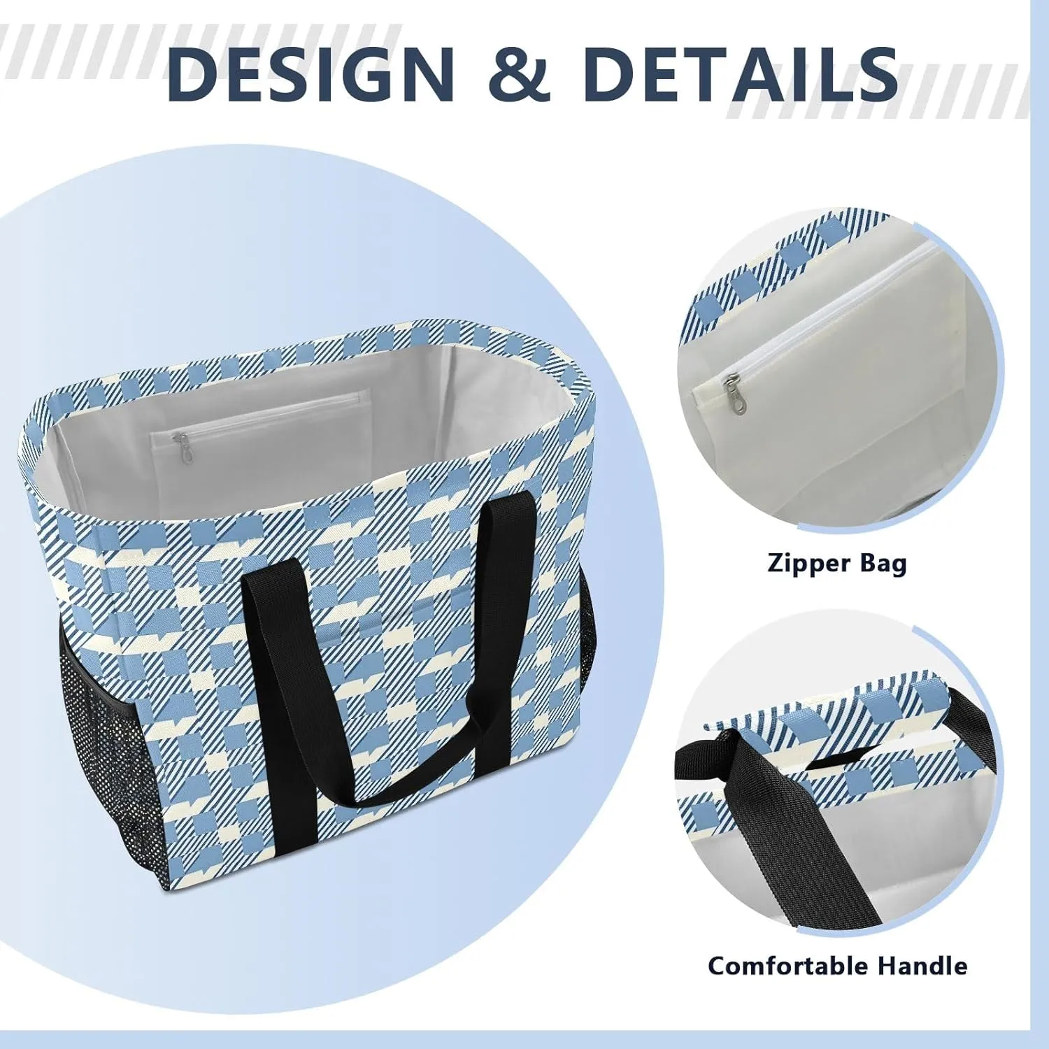 senya Women's Handbag Large Beach Tote Bag Zippered Handbag Quilted Shoulder Bag for Travel Work Gym