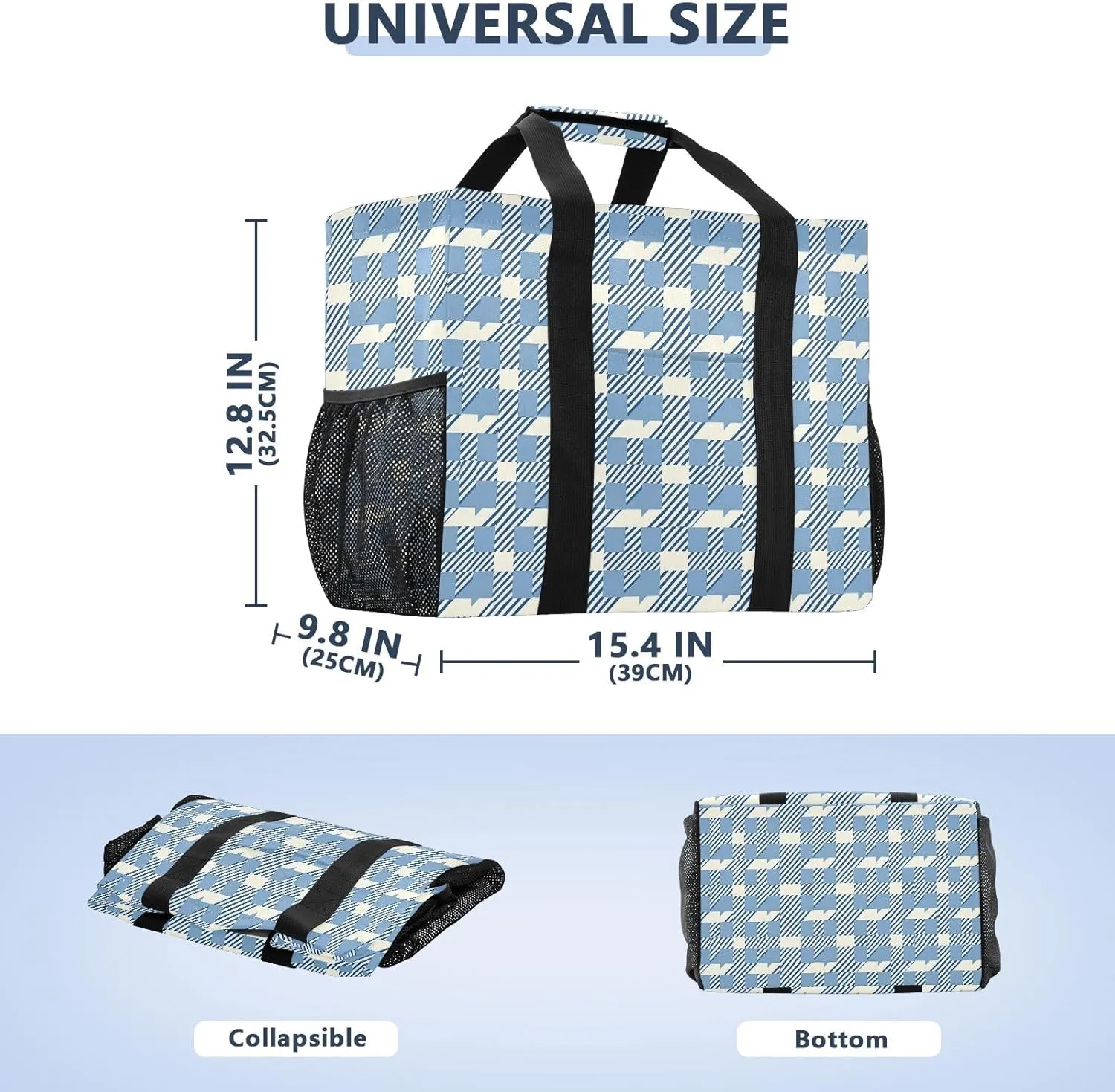 senya Women's Handbag Large Beach Tote Bag Zippered Handbag Quilted Shoulder Bag for Travel Work Gym