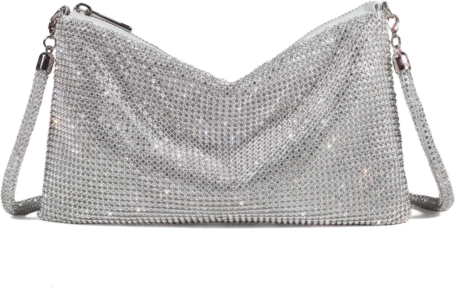 Shiny Rhinestone Crossbody Purse Clutch Sparkly Diamond Handbag Hobo Rhinestone Purses For Women