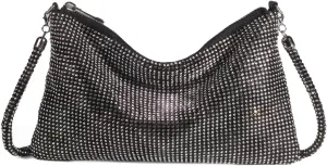 Shiny Rhinestone Crossbody Purse Clutch Sparkly Diamond Handbag Hobo Rhinestone Purses For Women