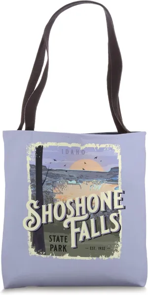 Shoshone Falls State Park Idaho Vintage Travel Souvenir Tote Bag