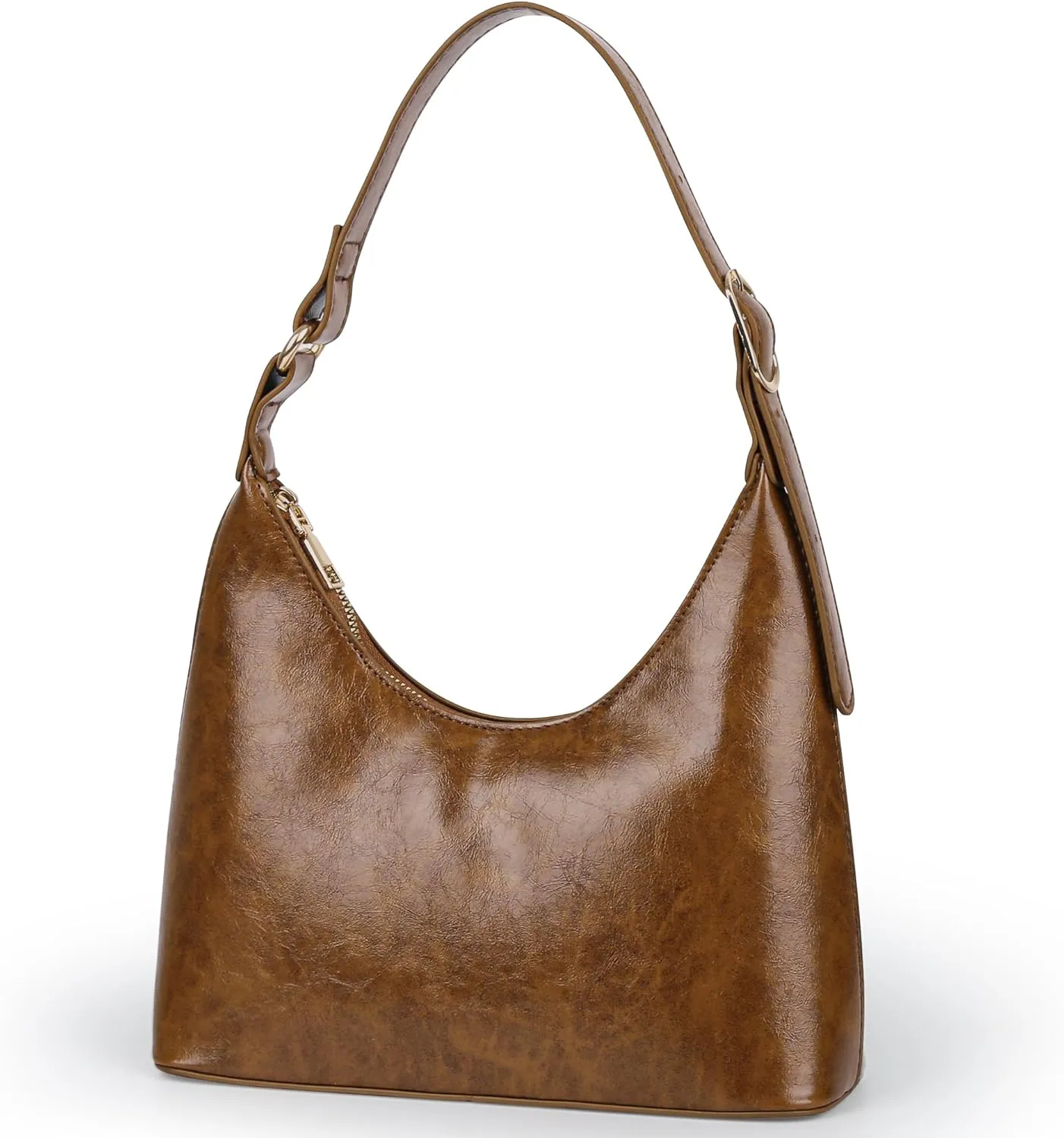 Shoulder Bag for Women Small Retro Vegan Leather Handbags Trendy Purses 2025 Cute Mini Vintage Hobo Underarm Bag