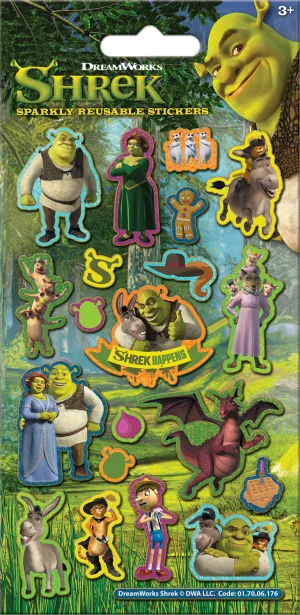 Shrek Reusable Foil Stickers