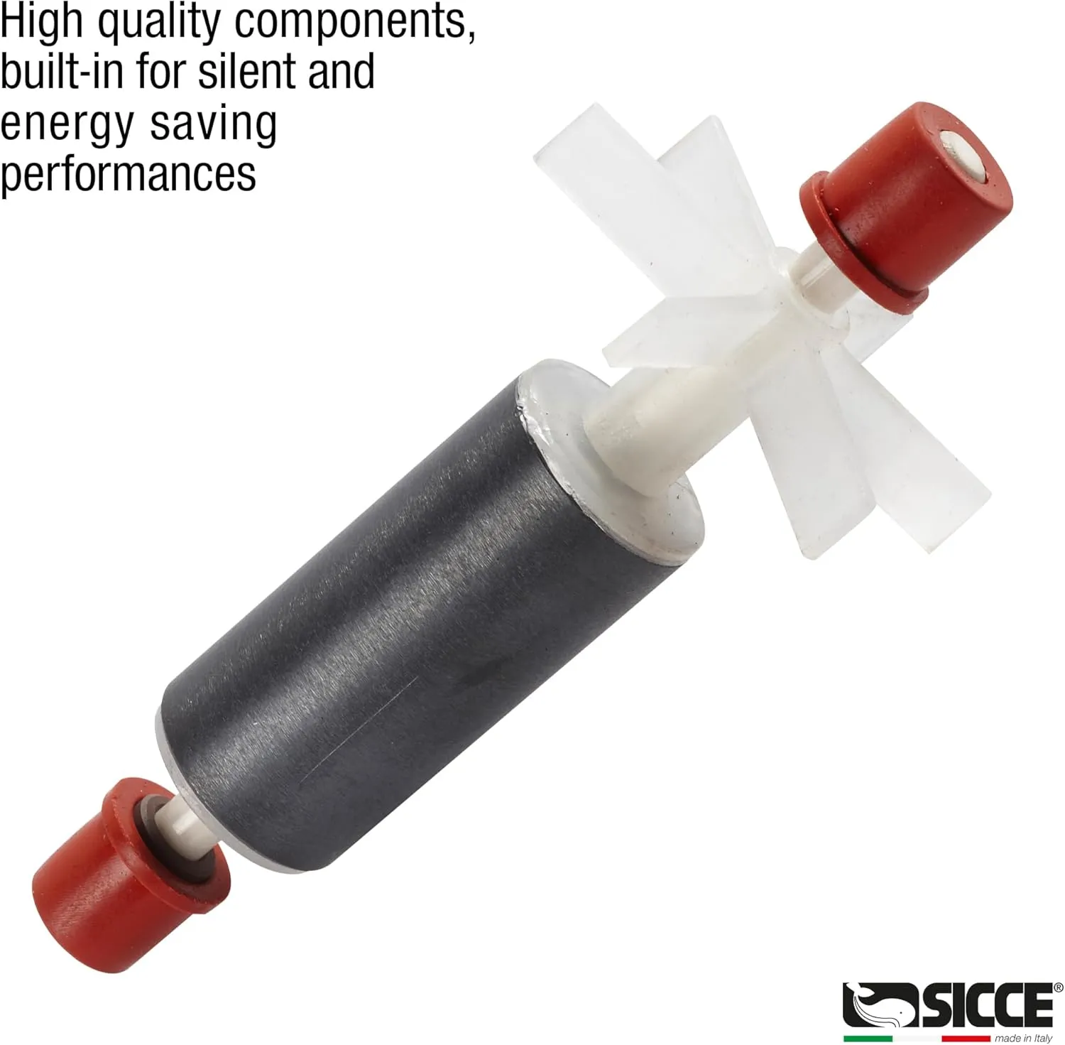 SICCE Syncra Silent 1.0 Multifunction 251 GPH Submersible Water Pump | Italian Made 16W Ultra Quiet Durable Aquarium Fish Tank, Fountain, Pond, Hydroponics, Terrarium Black | Freshwater & Saltwater