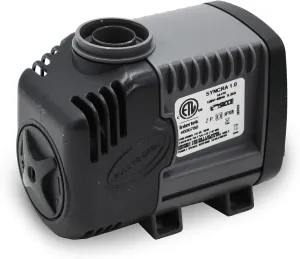 SICCE Syncra Silent 1.0 Multifunction 251 GPH Submersible Water Pump | Italian Made 16W Ultra Quiet Durable Aquarium Fish Tank, Fountain, Pond, Hydroponics, Terrarium Black | Freshwater & Saltwater