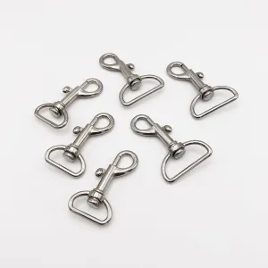 Silver Metal Swivel Hooks