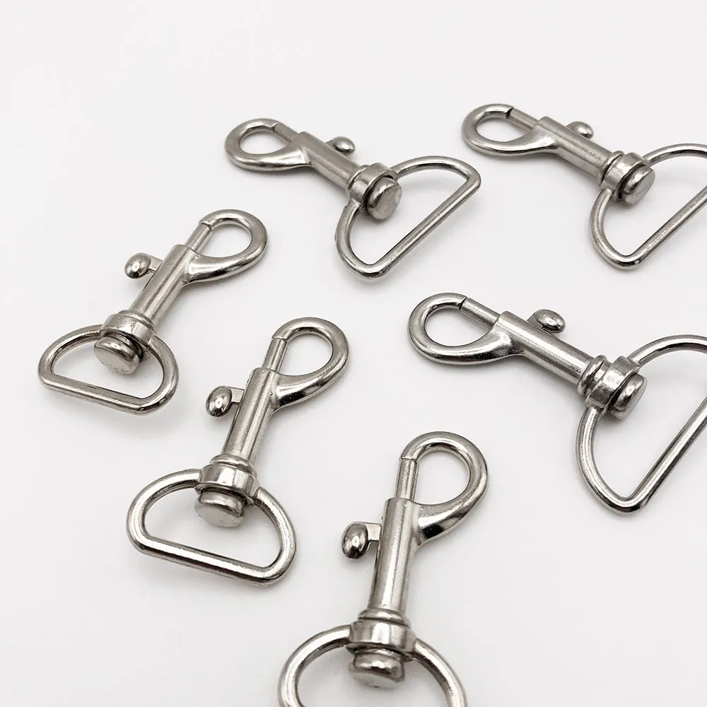 Silver Metal Swivel Hooks