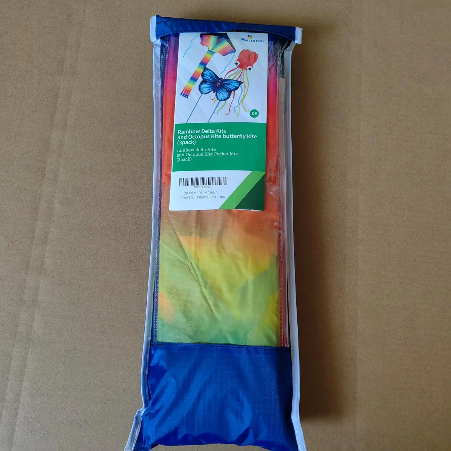 Simxkai Kites for Kids & Adults, Beach Kites, Easy for Fly for Toddlers Ages 3-5 with 300ft Kite String Each Handle