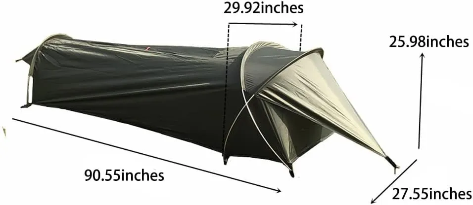 Single Person Tent, Ultralight Backpacking Tent, Waterproof Hiking Tent for Camping, 1 Person Lightweight Camping Tent