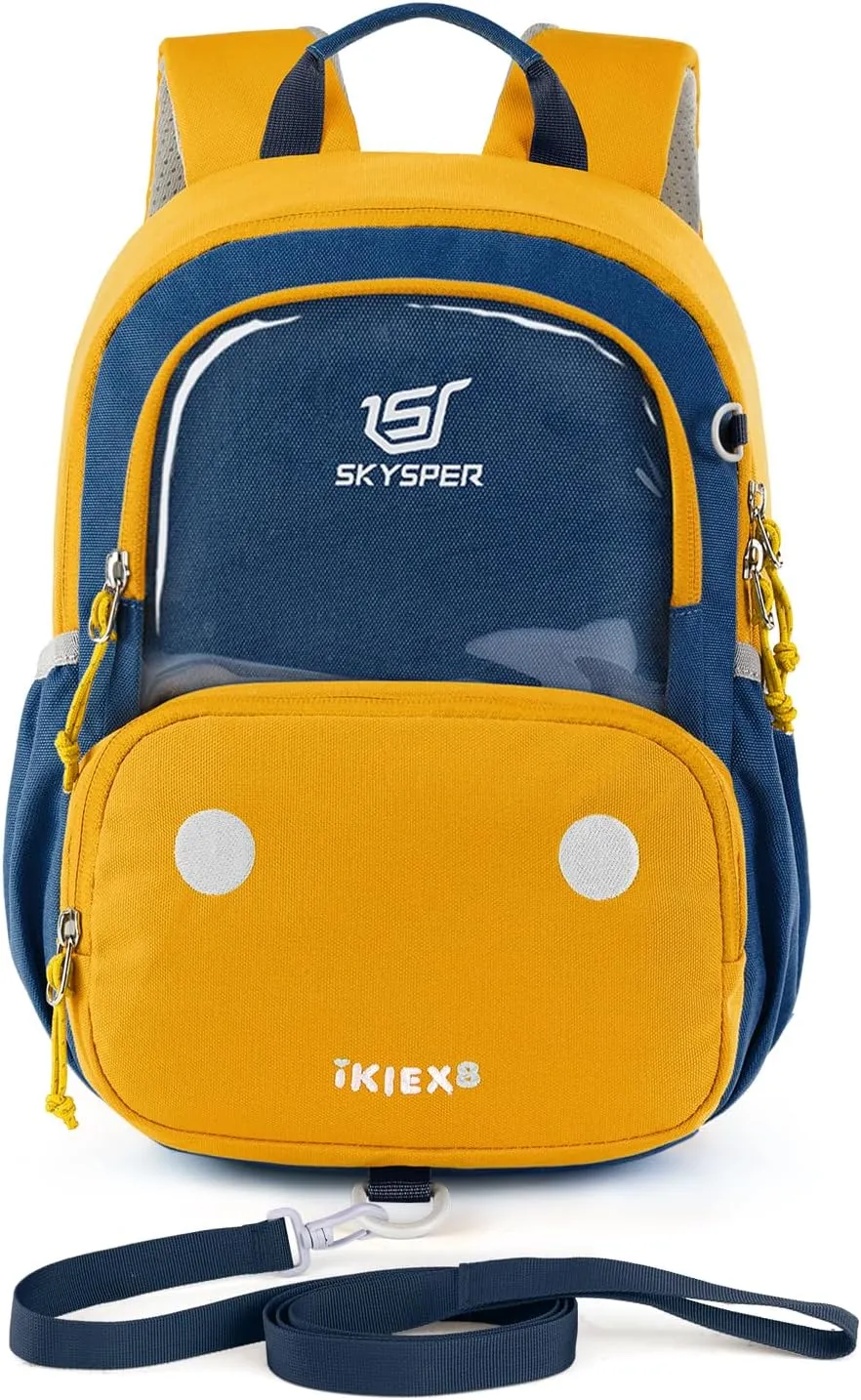 SKYSPER Small Toddler Backpack with Safety Anti-lost Leash Kids Travel Daypack for Preschool Kindergarten for Boys Girls