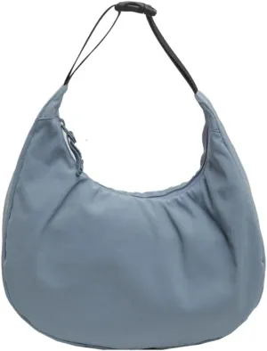 Small Crescent Handbag for Women Cute Nylon Crossbody Bag Half Moon Y2K Underarm Shoulder Bag with Adjustable Strap