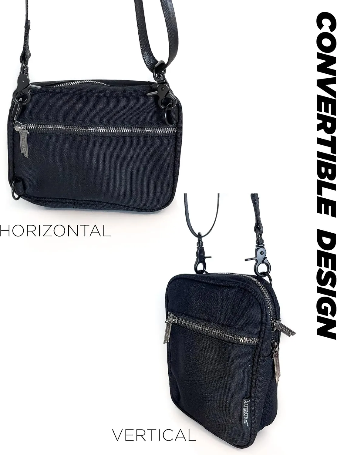 Small Crossbody Bag for Men & Women - Over the Shoulder Bag Sling Checkered Crossbody Bags Festival Concert Bag