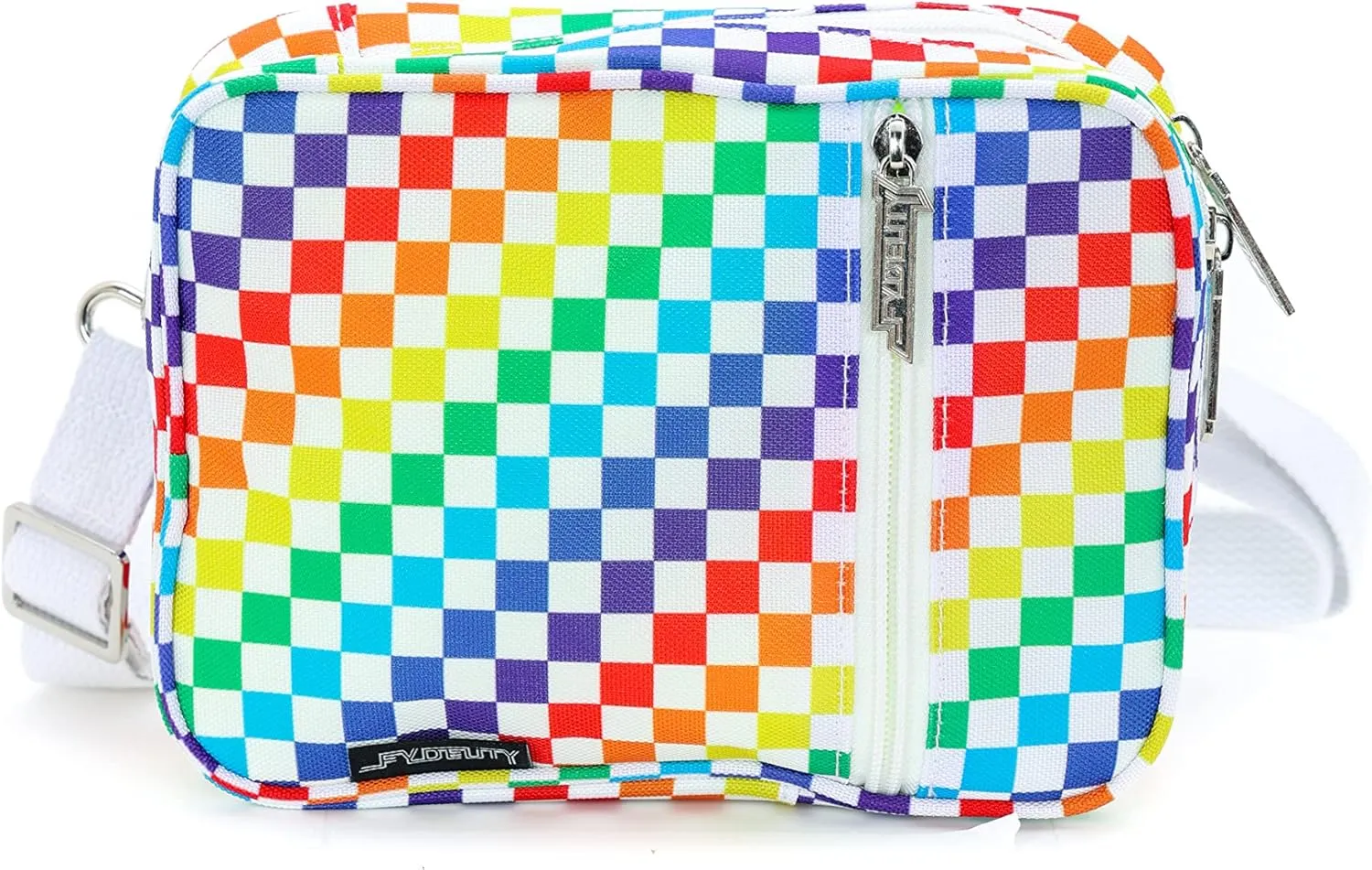 Small Crossbody Bag for Men & Women - Over the Shoulder Bag Sling Checkered Crossbody Bags Festival Concert Bag
