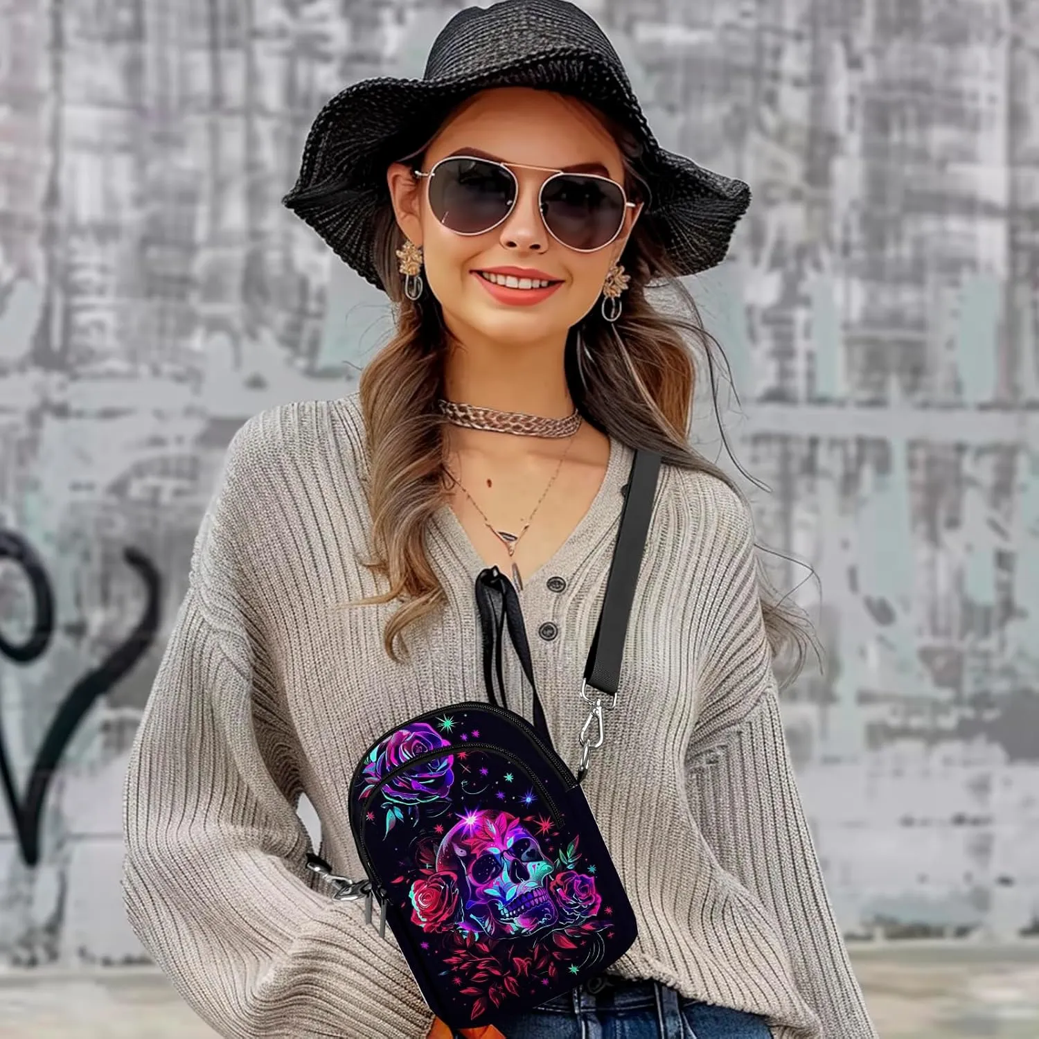 Small Crossbody Bags for Women Waterproof Cell Phone Bag Wallet Purse with Card Slots Adjustable Strap