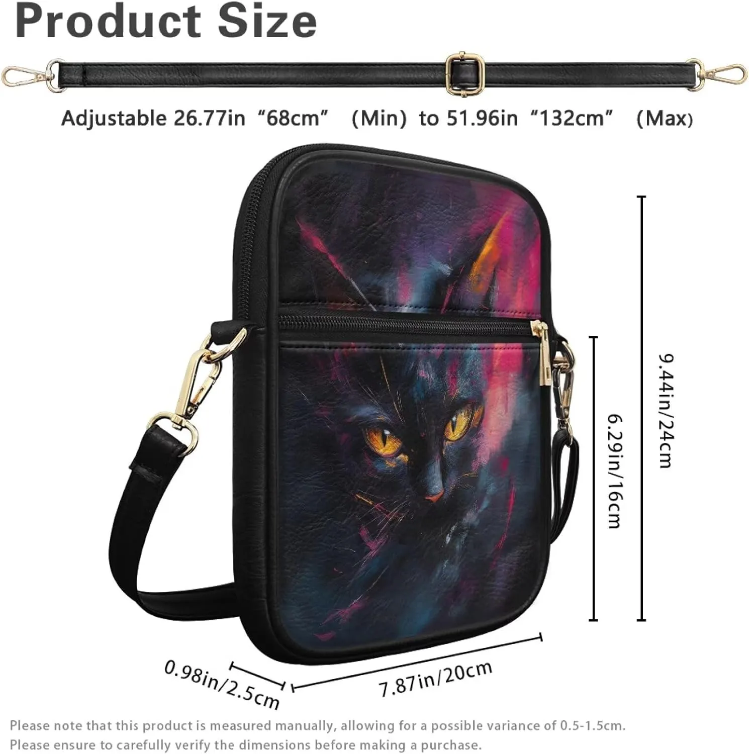 Small Leather Messenger Bag for Men Women Crossbody Shoulder Bag Satchel Casual Sling Daypack Work Daily Purse