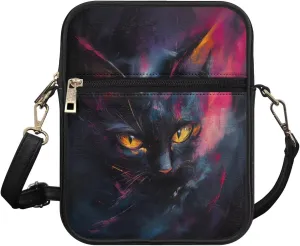 Small Leather Messenger Bag for Men Women Crossbody Shoulder Bag Satchel Casual Sling Daypack Work Daily Purse