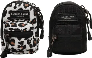 Small Makeup Bag Mini Backpack,Mini Lipstick Cosmetic Bag Hanging Storage Crossbody Bag, Coin Purse Zipper Wallet (2PACK)