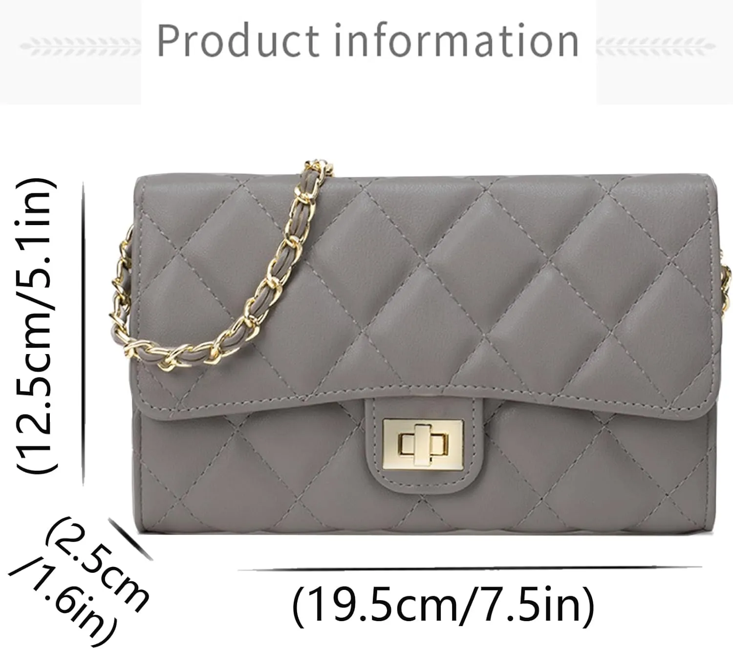 Small Purses for Women Quilted Crossbody Bags Ladies Trendy Shoulder Handbags Quilted Purses Women