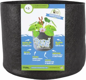 Smart Pots Pond Flexible Aquatic Plant Container for Water Gardening, 5 gallon